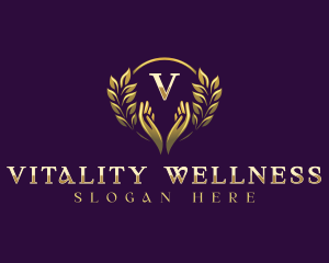 Hand Wellness Spa logo design