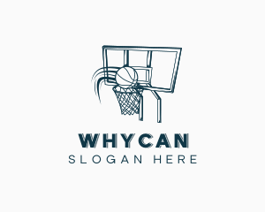 Basketball Hoop Backboard Logo