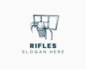 Basketball - Basketball Hoop Backboard logo design