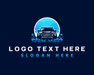 Polishing - Car Wash Cleaning Vehicle logo design