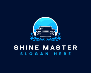 Polishing - Car Wash Cleaning Vehicle logo design