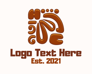Illustration - Aztec Wood Carving logo design