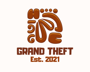 Native - Aztec Wood Carving logo design