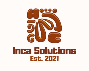 Inca - Aztec Wood Carving logo design