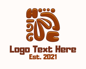 Mayan-pattern - Aztec Wood Carving logo design