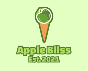 Green Apple Ice Cream  logo design