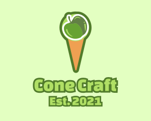 Green Apple Ice Cream  logo design