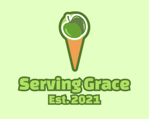 Green Apple Ice Cream  logo design