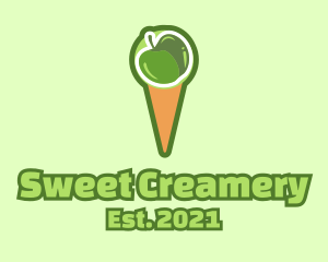 Green Apple Ice Cream  logo design