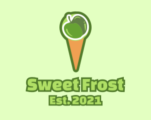 Green Apple Ice Cream  logo design