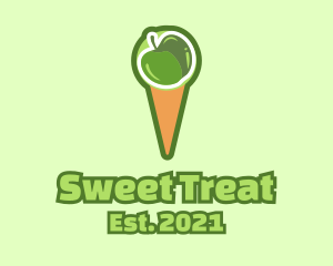 Green Apple Ice Cream  logo design