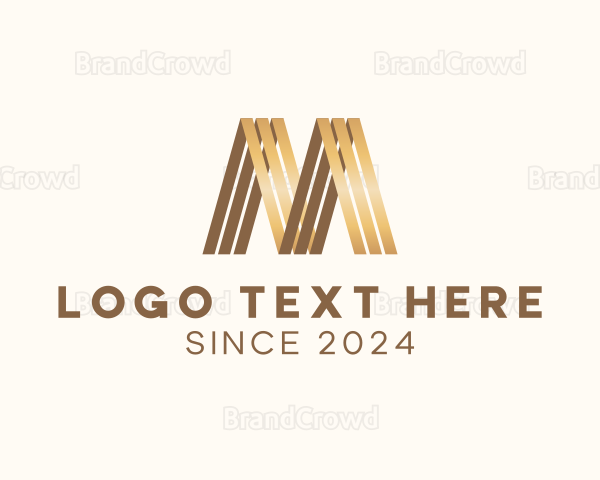 Premium Luxury Letter M Brand Logo