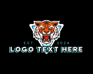 Angry - Mad Tiger Gaming logo design