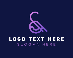 Business - Purple Ampersand Type logo design