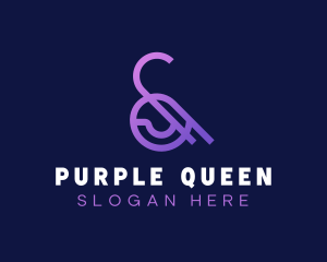 Purple Ampersand Type logo design