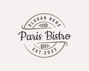 Bakery Wheat Leaf logo design