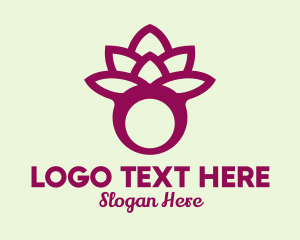 Lotus - Violet Lotus Ring logo design