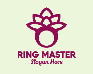 Ring - Violet Lotus Ring logo design