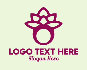 Retail - Violet Lotus Ring logo design