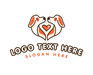 Cute - Cute Puppy Heart logo design