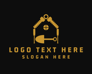 Shovel - House Renovation Tools logo design