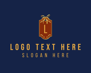 Gift Store - Premium Tag Ribbon logo design