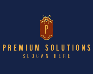 Premium Tag Ribbon logo design