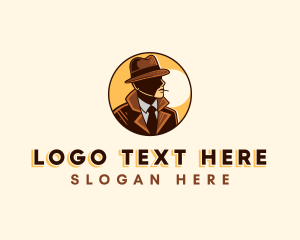 Hat - Man Detective Inspector logo design