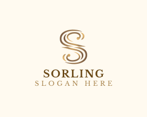 Classic Elegant Luxury Letter S logo design