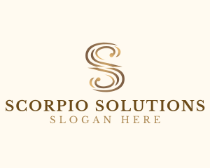 Classic Elegant Luxury Letter S logo design