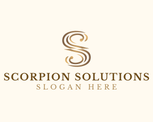 Classic Elegant Luxury Letter S logo design