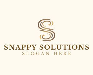 Classic Elegant Luxury Letter S logo design