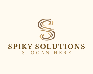 Classic Elegant Luxury Letter S logo design