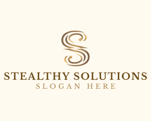 Classic Elegant Luxury Letter S logo design