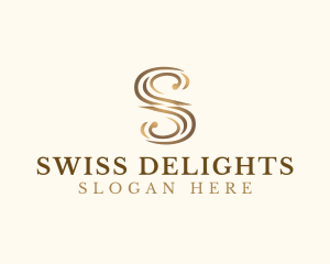 Classic Elegant Luxury Letter S logo design