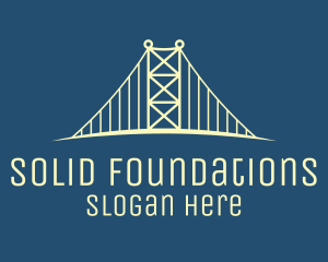 Construction Bridge Structure Logo