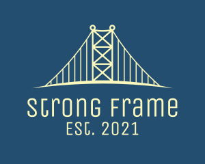 Truss - Construction Bridge Structure logo design