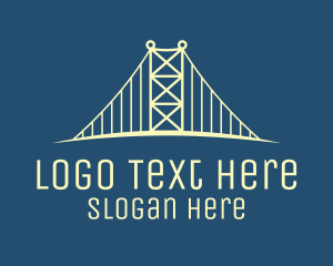 Construction Bridge Structure Logo
