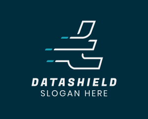 Fast Dash Letter T Logo
