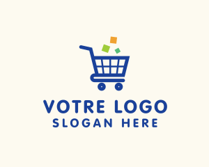 Market - Online Ecommerce Cart logo design