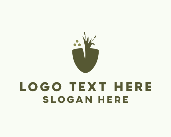 Lawn Care - Shovel Lawn Care logo design
