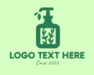 Shampoo - Green Organic Lotion logo design