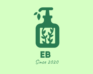 Disinfectant - Green Organic Lotion logo design