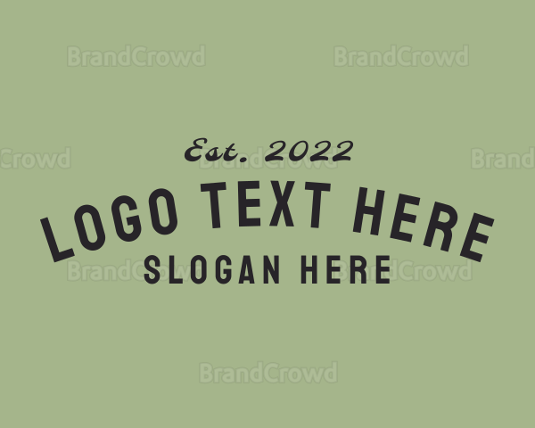 Generic Hipster Brand Logo