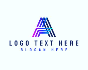 Business - Digital Marketing Media Letter A logo design