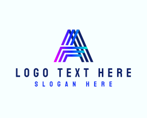Digital Marketing Media Letter A Logo