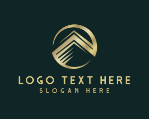 Swoosh - Roofing Premium Real Estate logo design