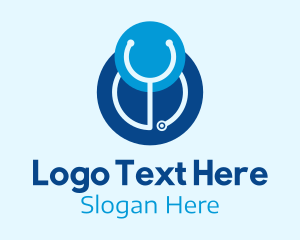 Health Insurance - Blue Stethoscope Clinic logo design