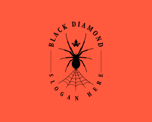 Arachnid Spider Web logo design