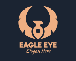 Eagle Location Pin logo design